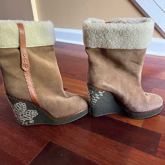 Philosophy Di Alberta Ferretti Suede brown boots - Picture 1 of 5